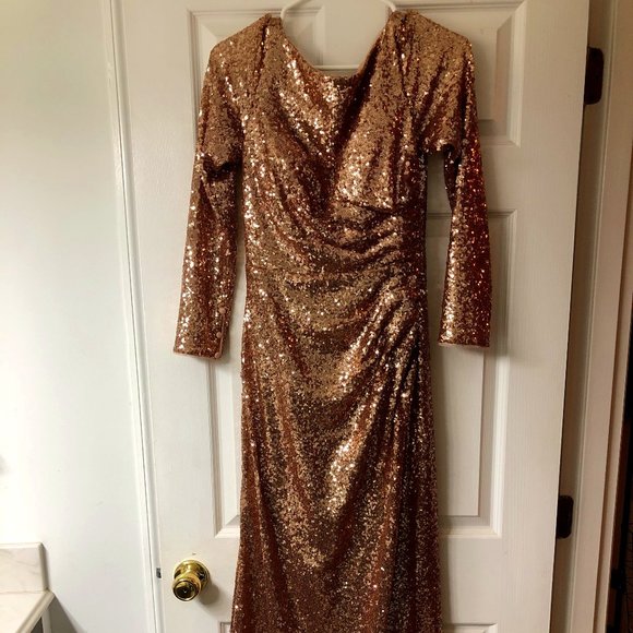Other - Rose Gold Sequin Gown
